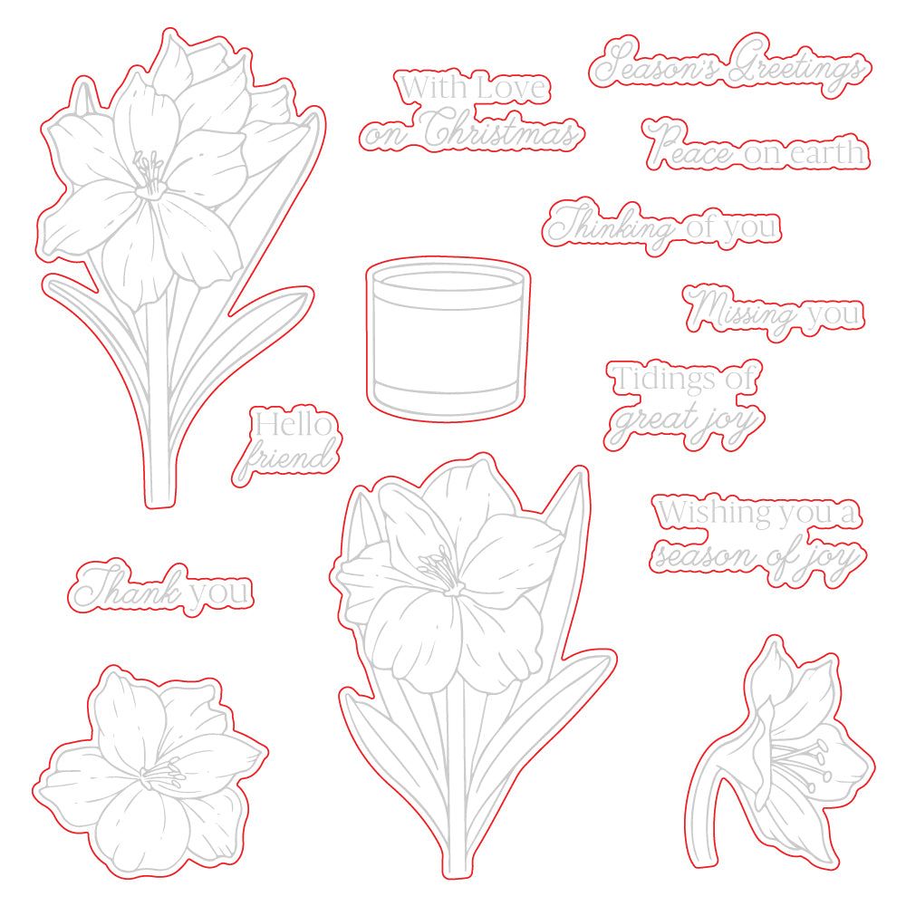Holiday Blooms - Honey Cuts - Honey Bee Stamps