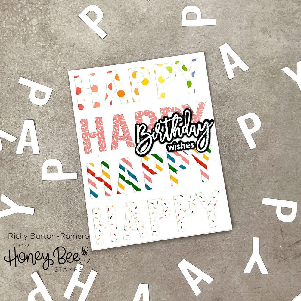 Happy Happy Happy - Honey Cuts - Honey Bee Stamps