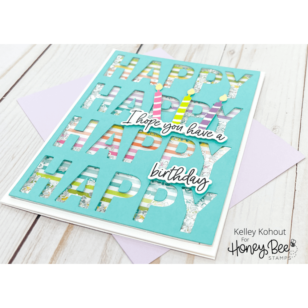 Happy Happy Happy - Honey Cuts - Honey Bee Stamps