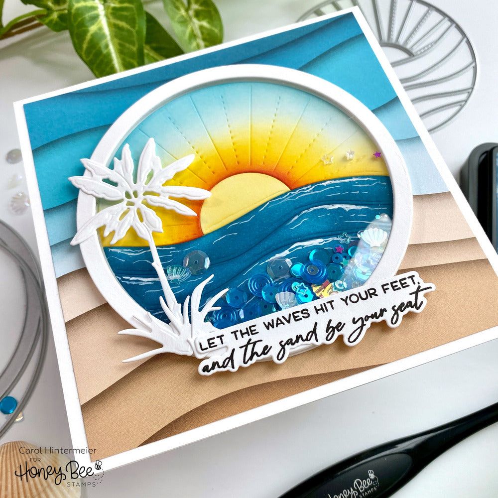 Ocean Circlescape - Honey Cuts - Honey Bee Stamps