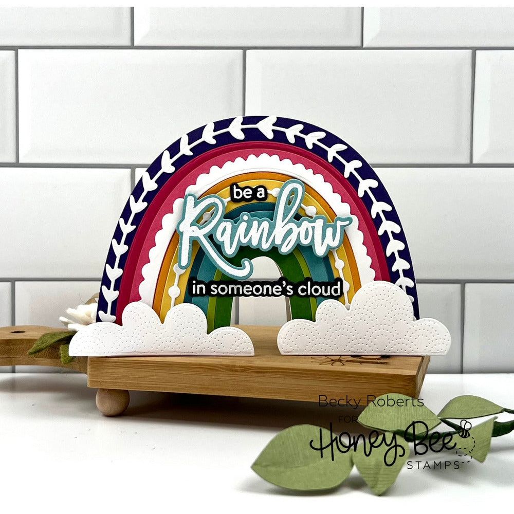 Rainbow Builder A2 Card Base - Honey Cuts - Honey Bee Stamps