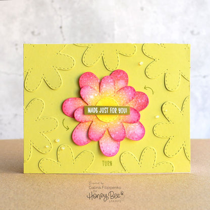 Large Stitched Flowers - Honey Cuts