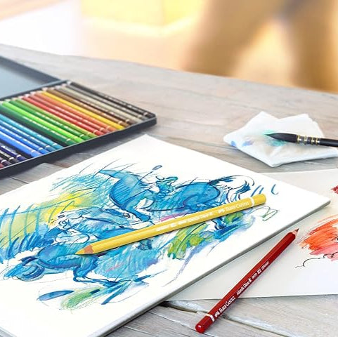 Faber-Castell Watercolor Pencil Set - Metal Tin 12pc