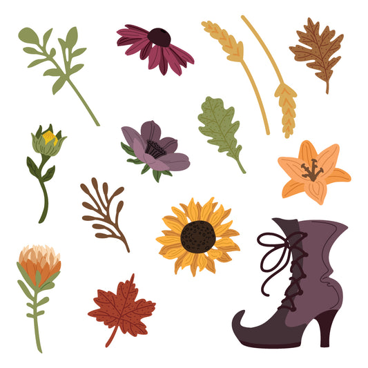 Lovely Layers: Mini Fall Florals - Honey Cuts