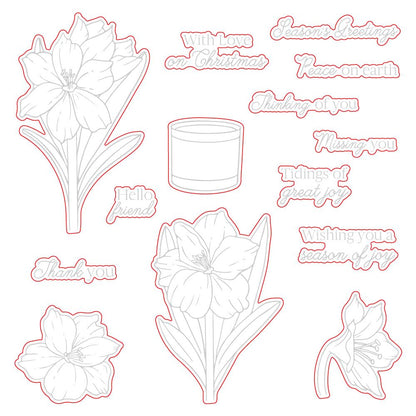 Holiday Blooms - Honey Cuts - Honey Bee Stamps