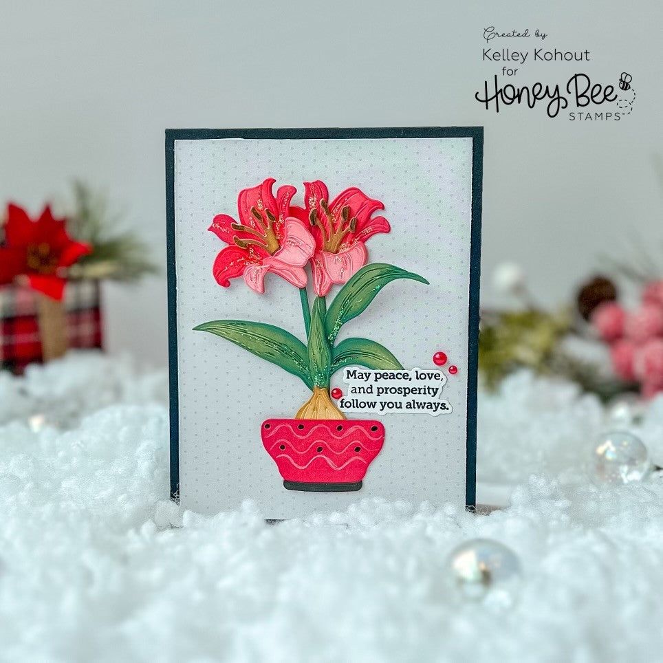 Lovely Layers: Amaryllis - Honey Cuts - Honey Bee Stamps