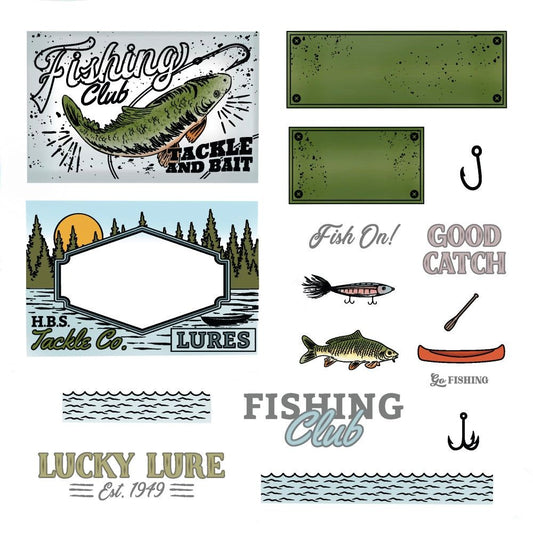 Lucky Lures 6x8 Stamp Set - Honey Bee Stamps