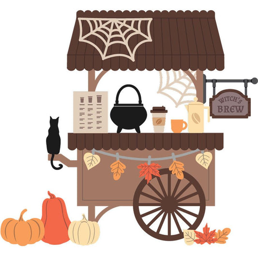 Pumpkin Spice Market Cart Add-On - Honey Cuts - Honey Bee Stamps