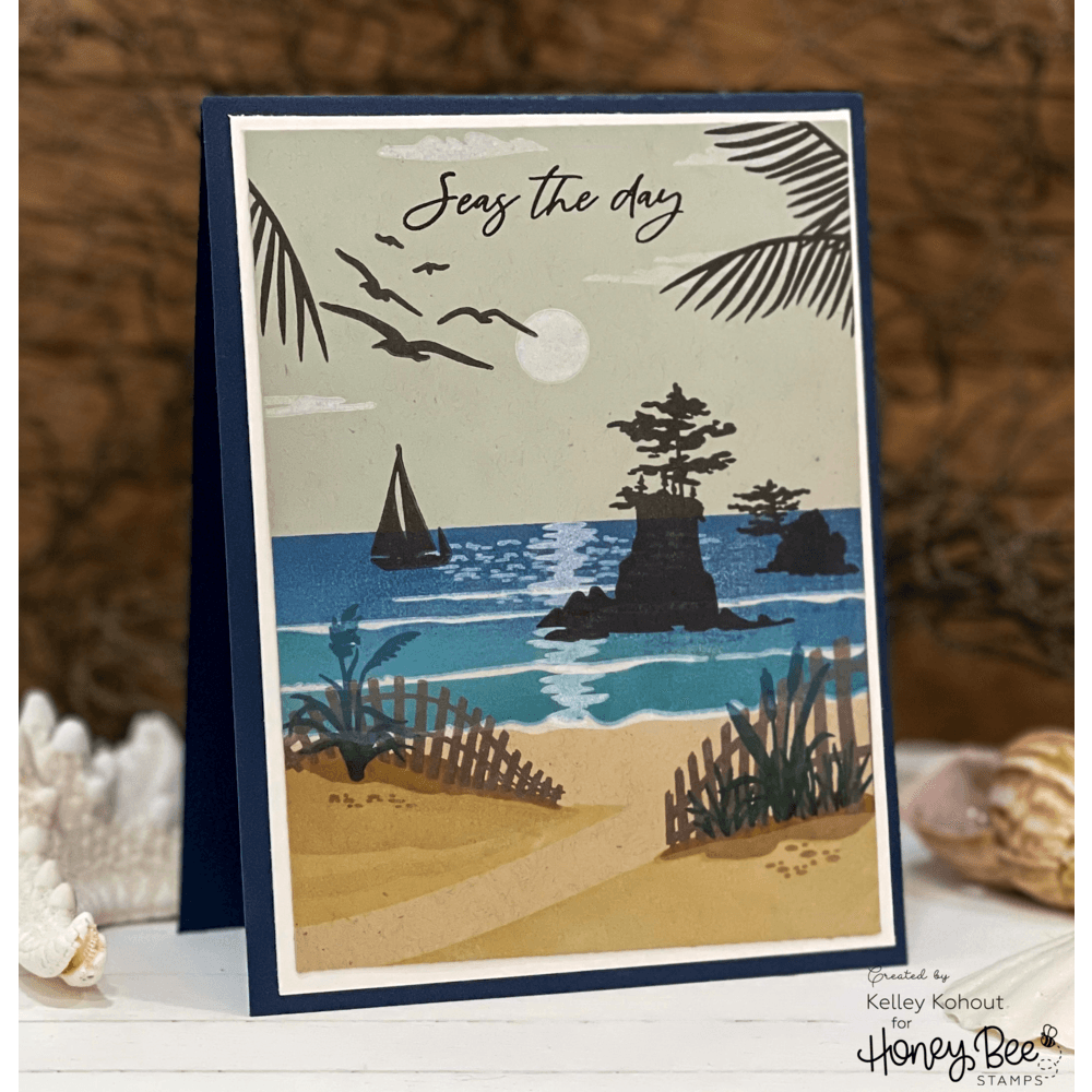 Seas The Day - 6x6 Stamp Set - Honey Bee Stamps