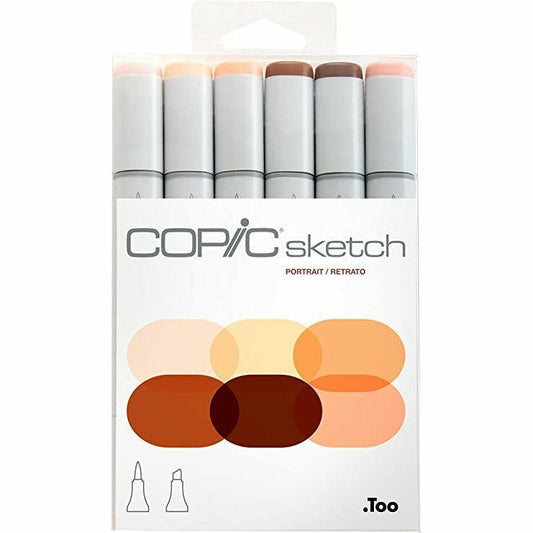 Sketch by Copic - Portrait - 6pkg - Honey Bee Stamps